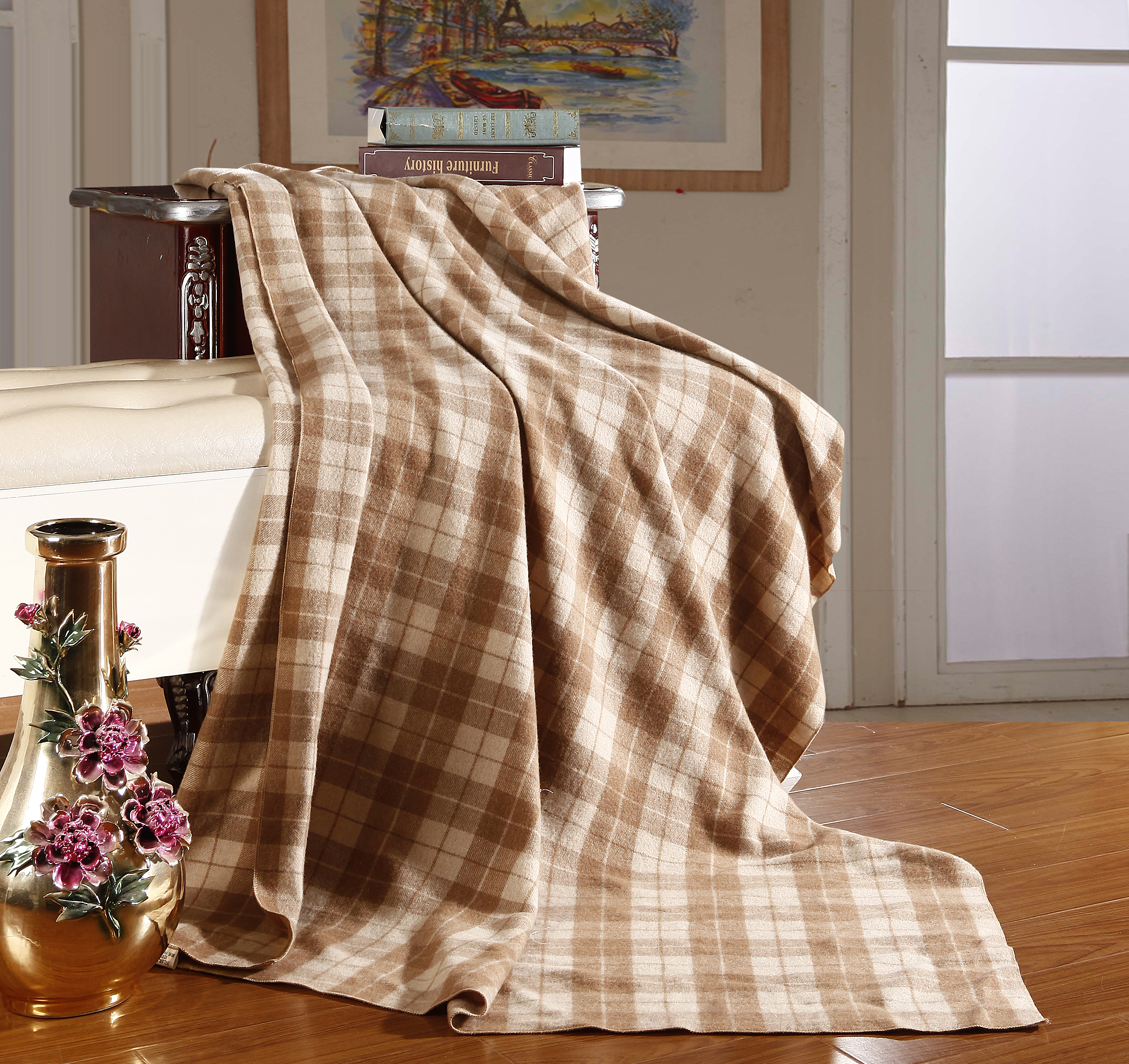 高级休闲驼绒毯 XT1